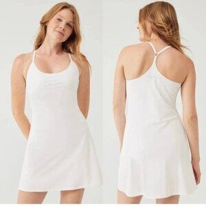 Outdoor Voices White Exercise Active Mini Dress Size XL 41376